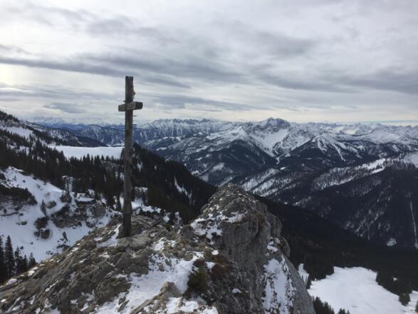 Taubenstein. Dahinter Rofan und Guffert