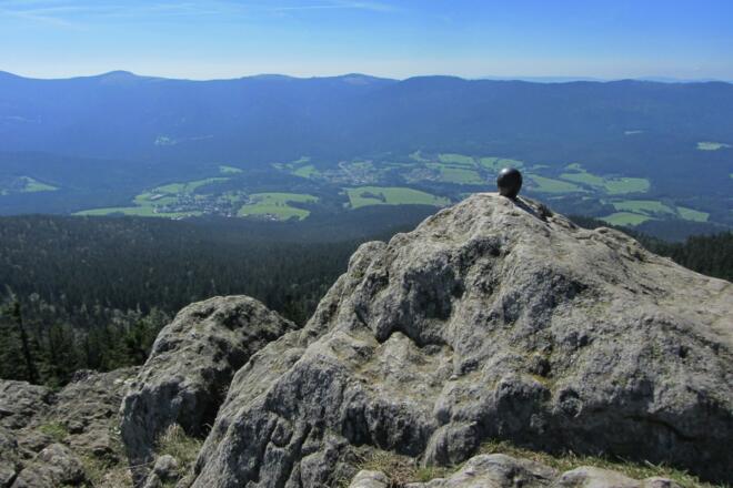 Der "Lamer Winkel" hinter dem Gipfelzeichen