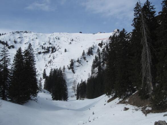 Hochfelln mit Gipfelhang