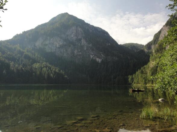 Gleinkersee mit Seespitz und Seegraben durch den der Anstieg führt