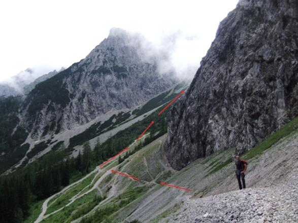 Der Ochsenbodensteig zur Dammkarhütte