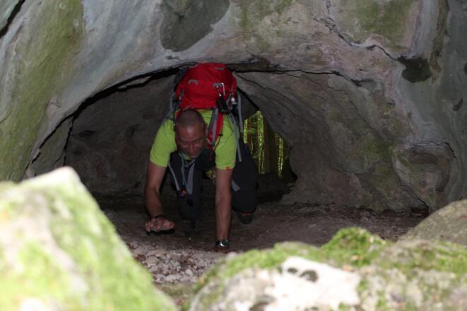 Nur im Kriechen geht es hier durch