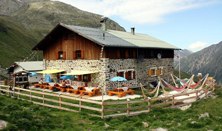 Pforzheimer Hütte. Immer für eine Hüttenjause gut.