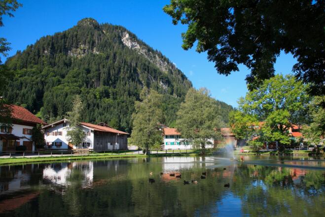 Der Dorfer Weiher in Pfronten