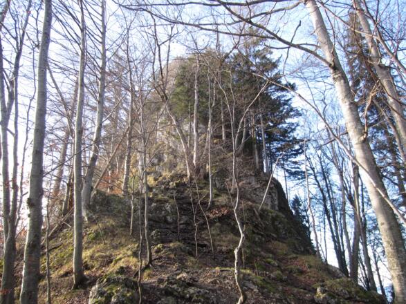 Engelstein Ostrücken - leichtester Weg zum Gipfel (UIAA II)
