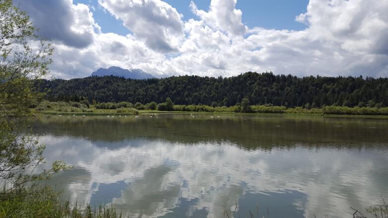 Isar-Stausee bei Krün