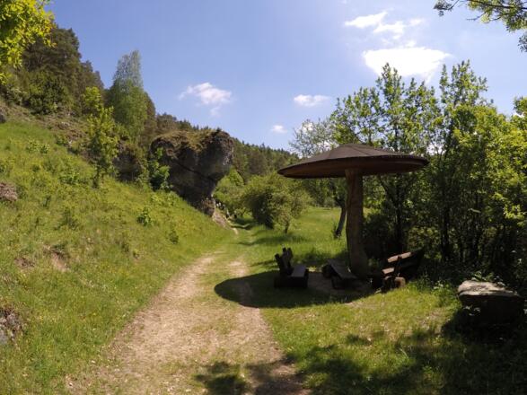 Traumhafte Landschaft hinter Oberailsfeld