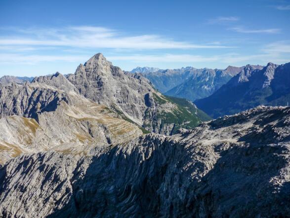Hochvogel und das Wetterstein im Hintergrund