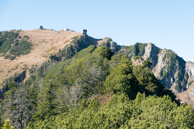 Blick vom Übergang Strohnschneid/Hochfelln zum Hochfelln