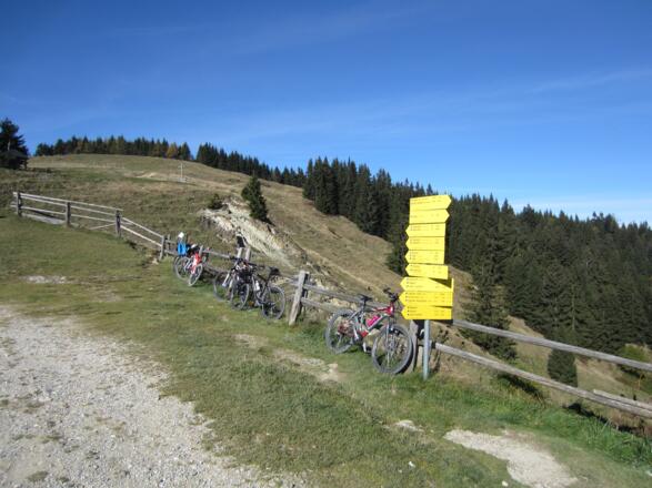 die Stoißer Alm ist auch ein sehr schönes Ziel für Mountainbiker