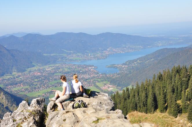 Da lacht das Auge - der Tegernsee zu Füßen, das Wetter bestens, die Fernsicht genial,