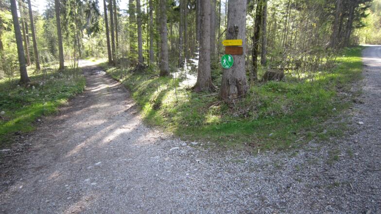Abzweigung in die Klause
