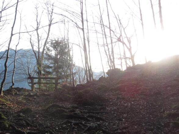 Brotzeitbank am Einstieg