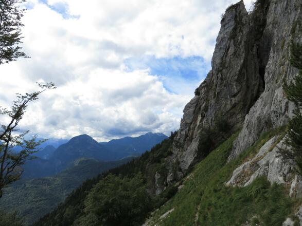 Ausblick Richtung Südwesten, mittig Ristfeuchthorn, rechts Sonntagshorn