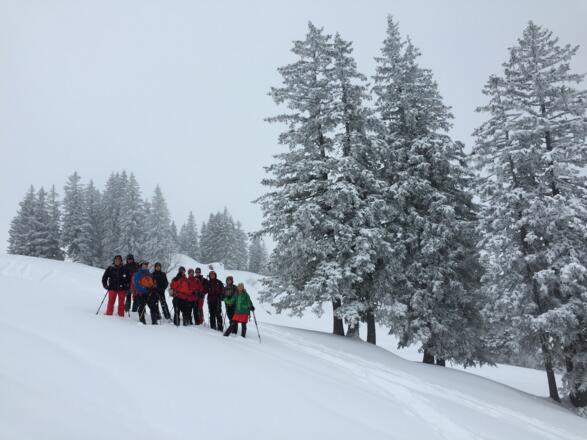 Gruppenbild mit reichlich Schnee