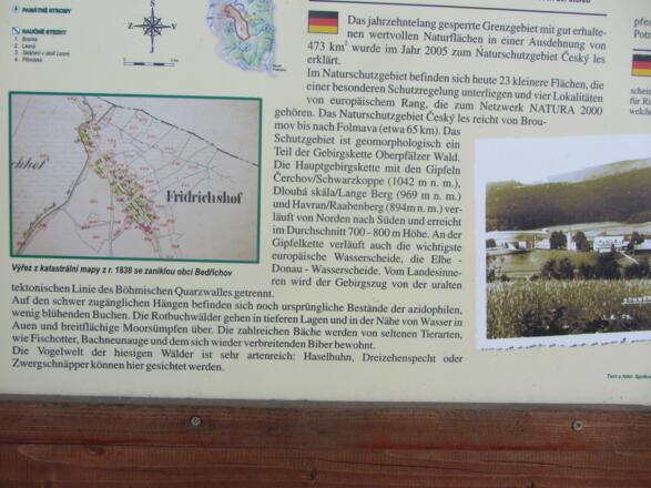 Infotafel Naturpark Cesky les