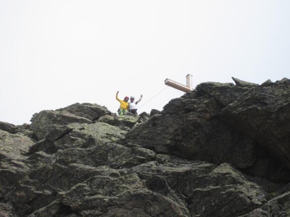 am Gipfel angekommen