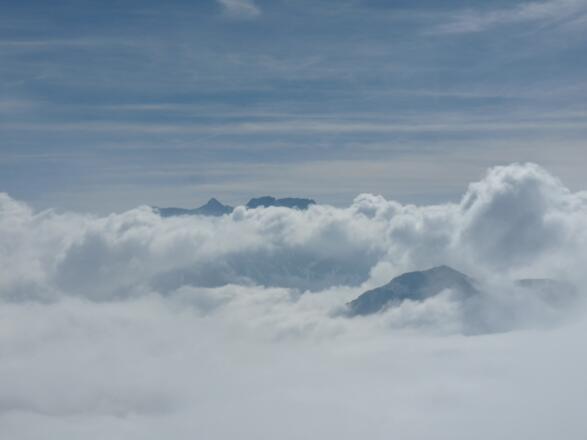 Kuegrat: Die Schesaplana (2965 m) ist fast exakt so hoch wie die Zugspitze