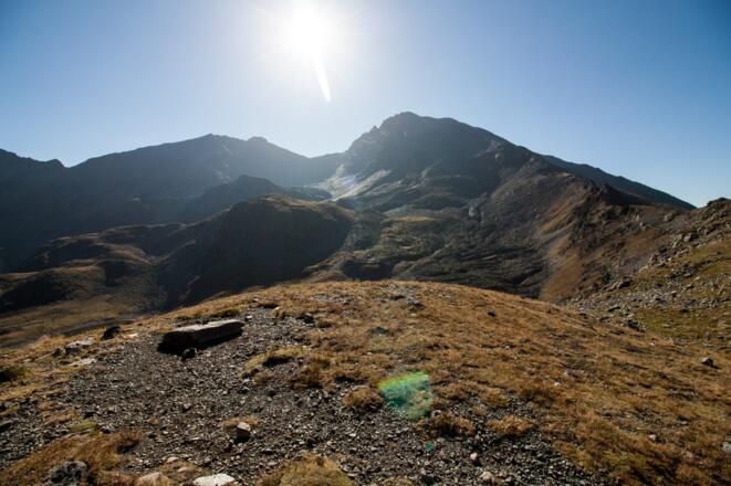 Vom Lehnerjoch gesehen links Fundusfeiler, rechts nördlicher Lehner Grieskogel