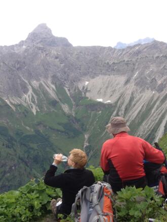 Der Hochvogel auf der anderen Talseite.