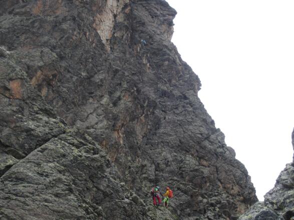 in der 9. Seillänge