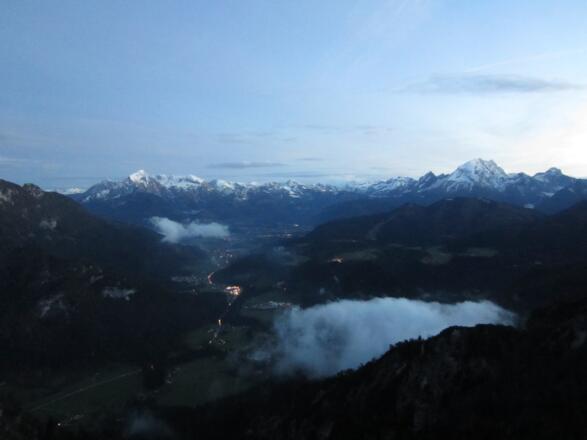 Ausblick auf die Berchtesgadener - Göll - Watzmann