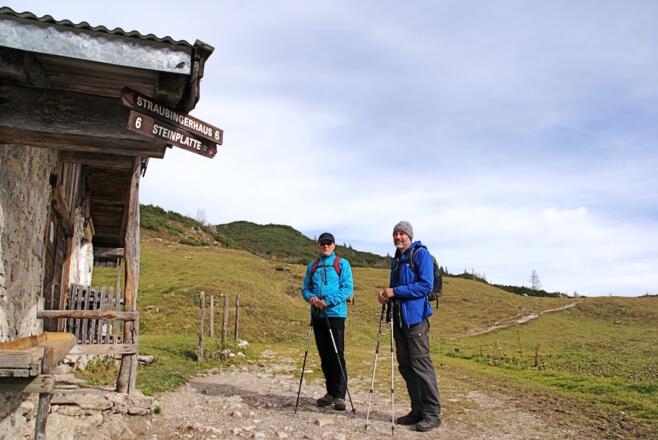 Bei der Hochtrittalm beginnt der Panoramaweg zu den Durchkaseralmen