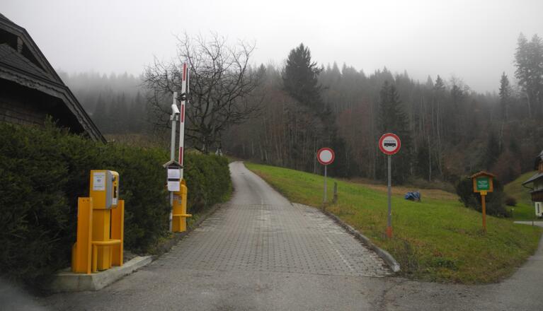 Beginn der Mautstraße