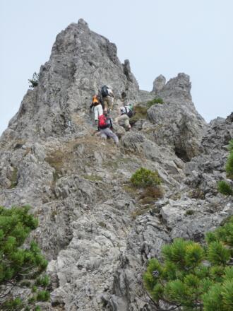 Auch der Aufstieg auf den Garsellikopf hat es in sich