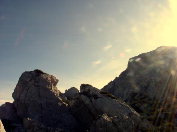 Göllblick im Gegenlicht