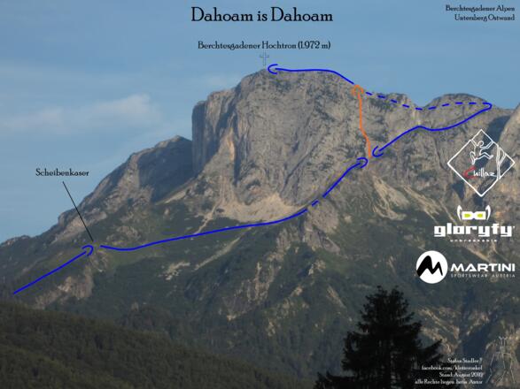 Dahoam is Dahoam - Topo Route in Foto