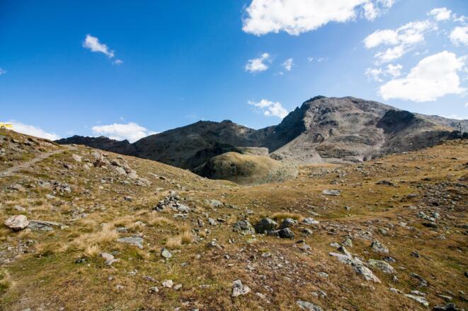 Rückblick im Abstieg auf Fundusfeiler und nördl. Lehner Grieskogel