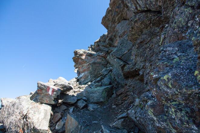 kurze Klettereinlage UIAA I