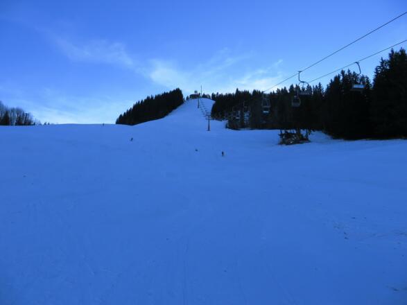 Schattige Zinkenkogel-Nordabfahrt, ganz für uns alleine