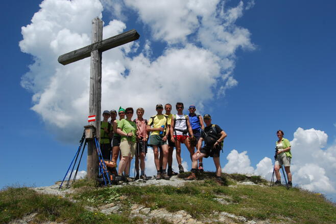 Gipfelkreuz am Gründegg, 2168m