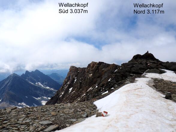 Wellachköpfe beim Abstieg
