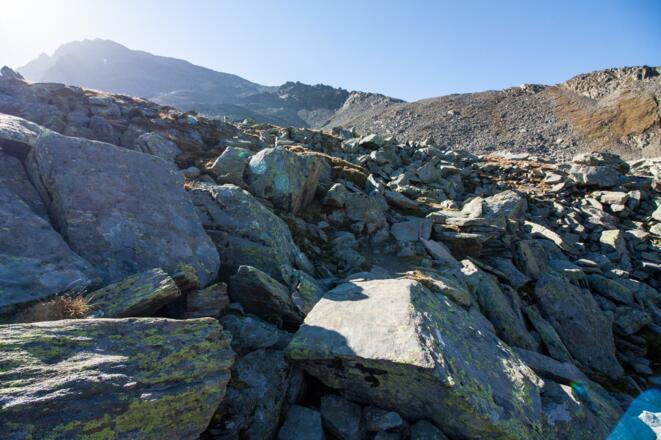 Der Markierung folgen