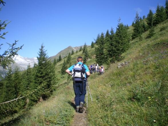 Kurz nach der Abzweigung von der Forststrasse