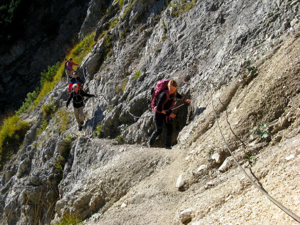 Querung der &quot;Sandreiße&quot; entlang eines Drahrseiles!