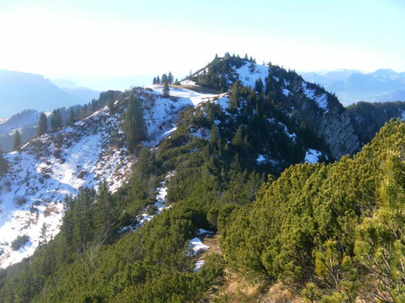 Rückblick vom Wandspitz zur Mühlhornwand