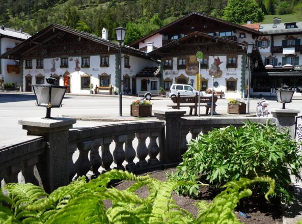 Wallgau Dorfplatz 2009