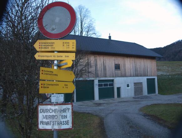 "Vitz am Berg" Mautstelle 652m.