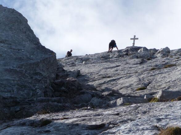 Kurz vor dem Gipfel
