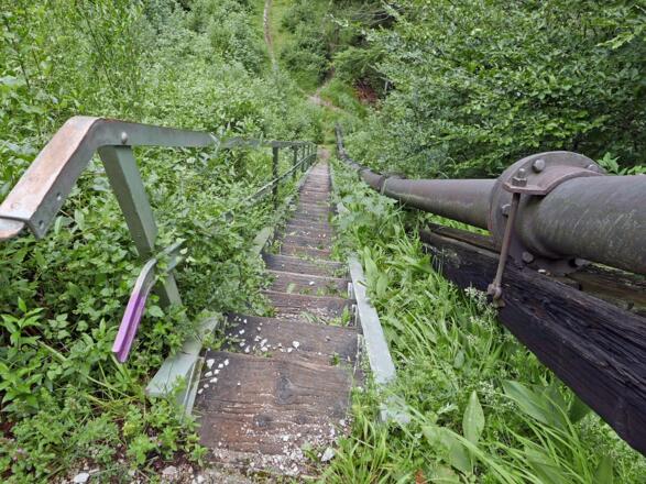 Hinunter auf der Himmelsleiter