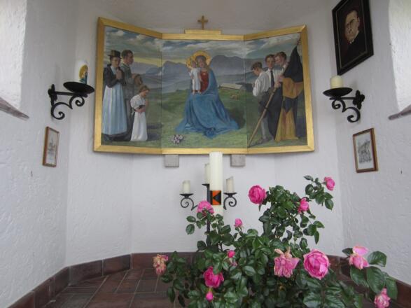 Bild in der Kapelle auf der Stoißer Alm