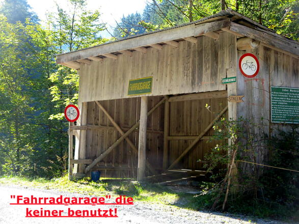 Die "Fahrradgarage" die keiner benutzt!