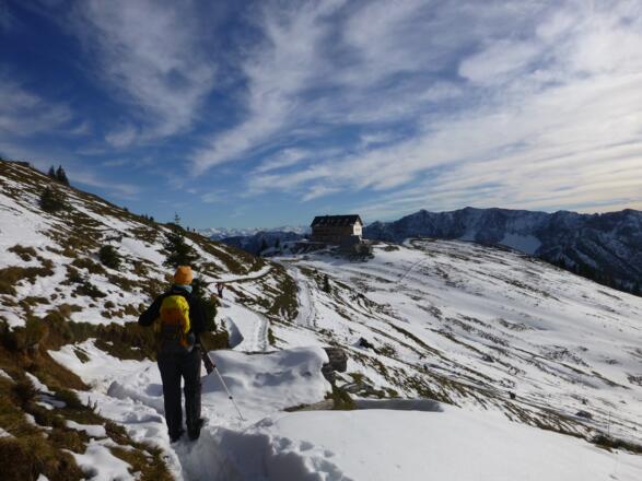 Kurz vor dem Rotwandhaus (1737 m)