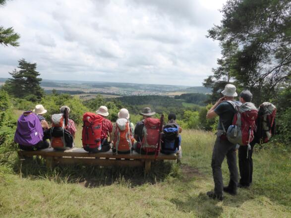 Auf dem Büchelberg mit Blick auf Merklingen und Weil der Stadt.