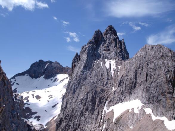 Alle Dreitorspitzen von der Törlspitze gesehen