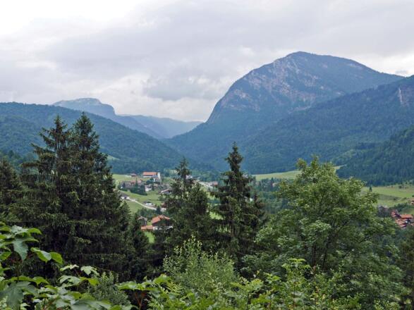 Blick auf die Reiteralm und das Ristfeuchthorn